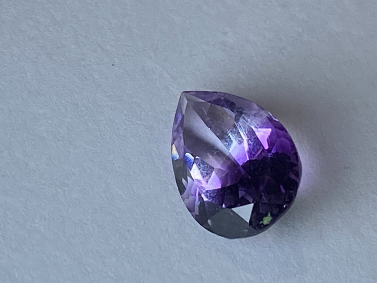 新入荷|アメジスト|バイカラーアメジスト 透明&紫のコンビネーション 5.28ct サイズ:15×10mm 【限定1個】 <M-C-72>