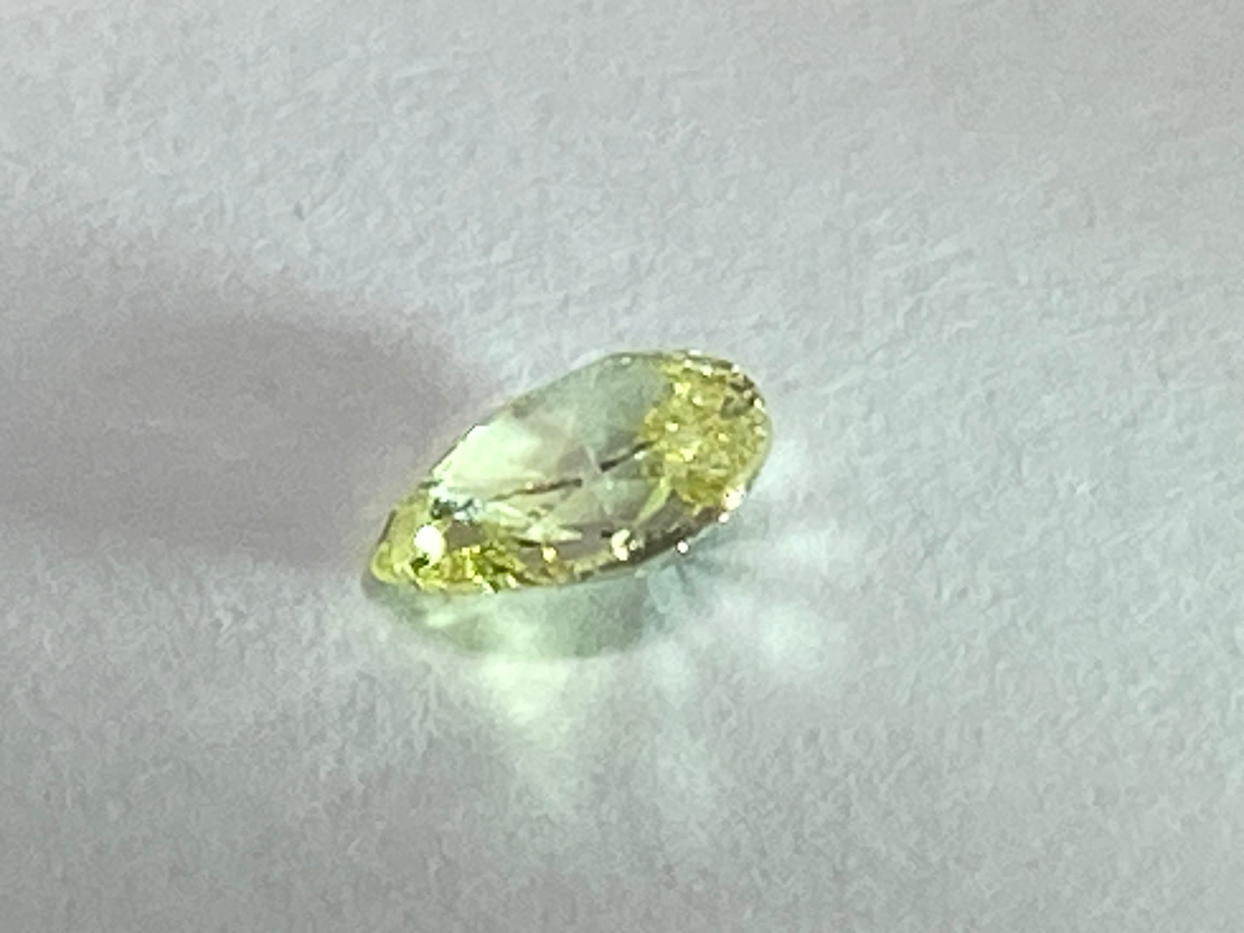 イエローダイヤモンド FANCYYELLOW VS-1 ペアシェープカット 0.336ct DA-009