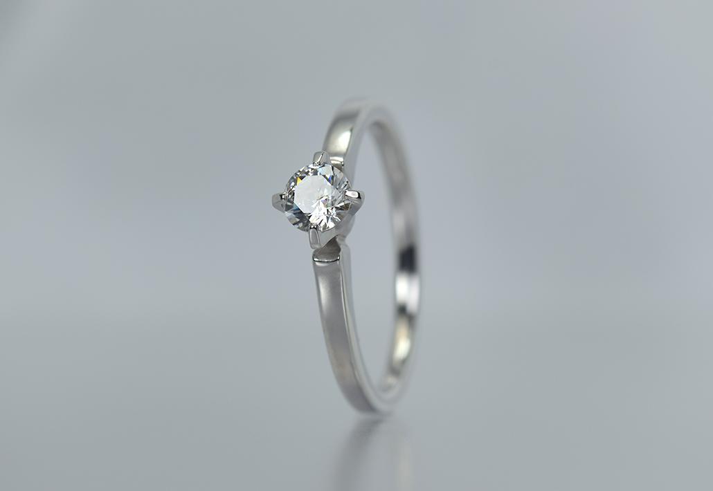 婚約指輪|スクエア<Square> Aプラン - 0.2ct