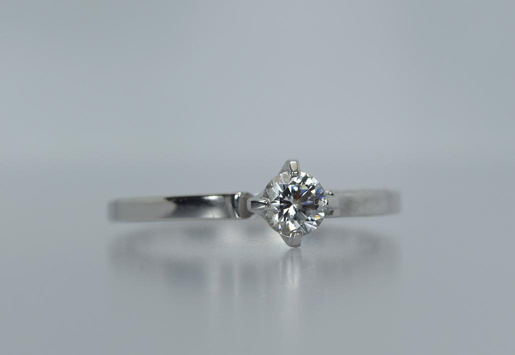 婚約指輪|スクエア<Square> Aプラン - 0.2ct