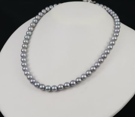 人気のあこや真珠 大人のグレー 7.0mm〜7.5mm 限定1個 PA-015