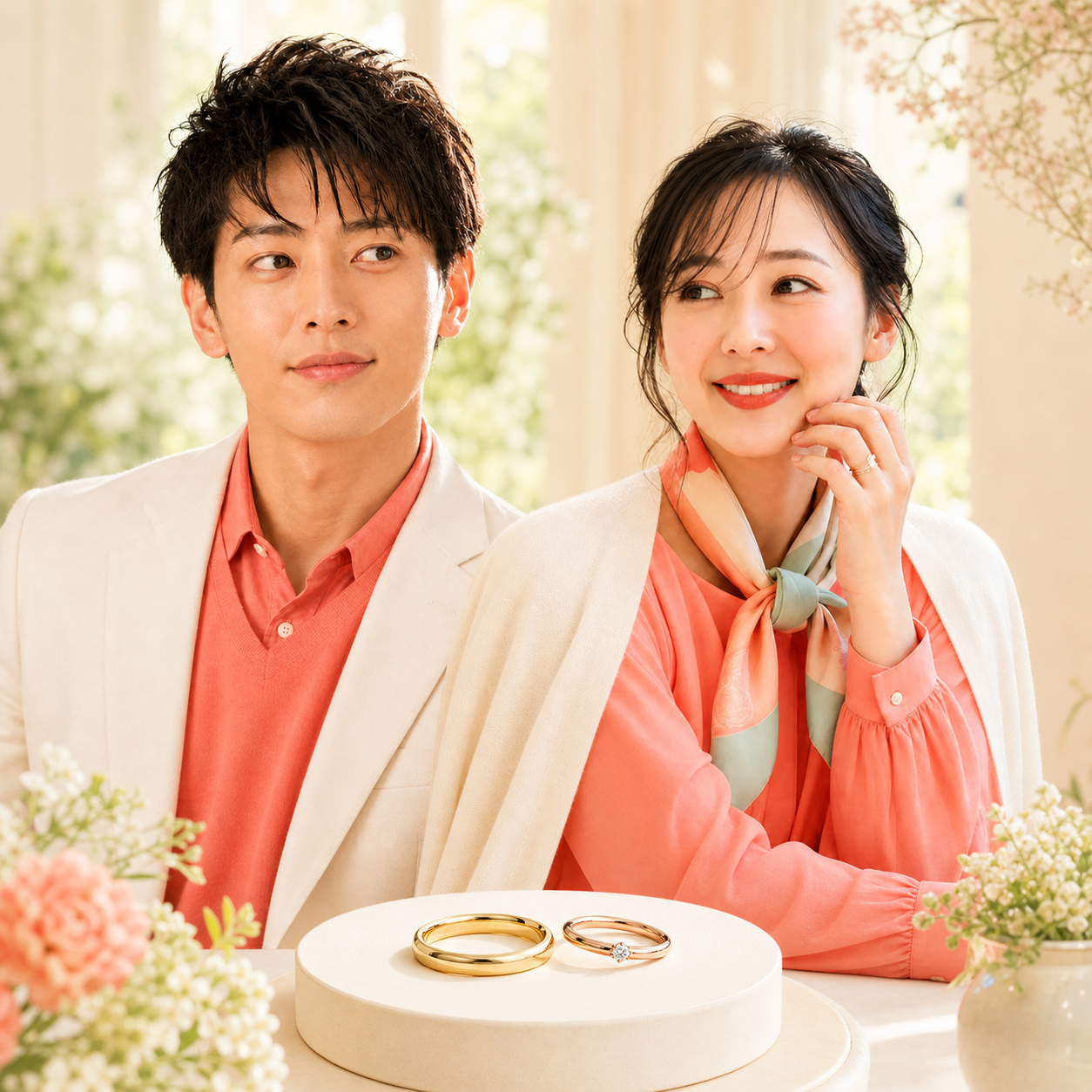 春に合う結婚指輪