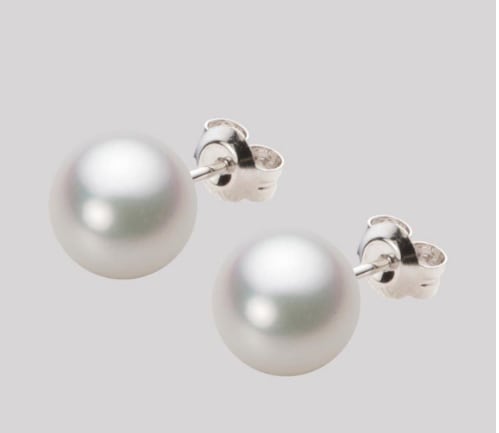 【金属アレルギー対応】あこや真珠ピアス　8.0ｍｍ　限定1個　PA-016-1