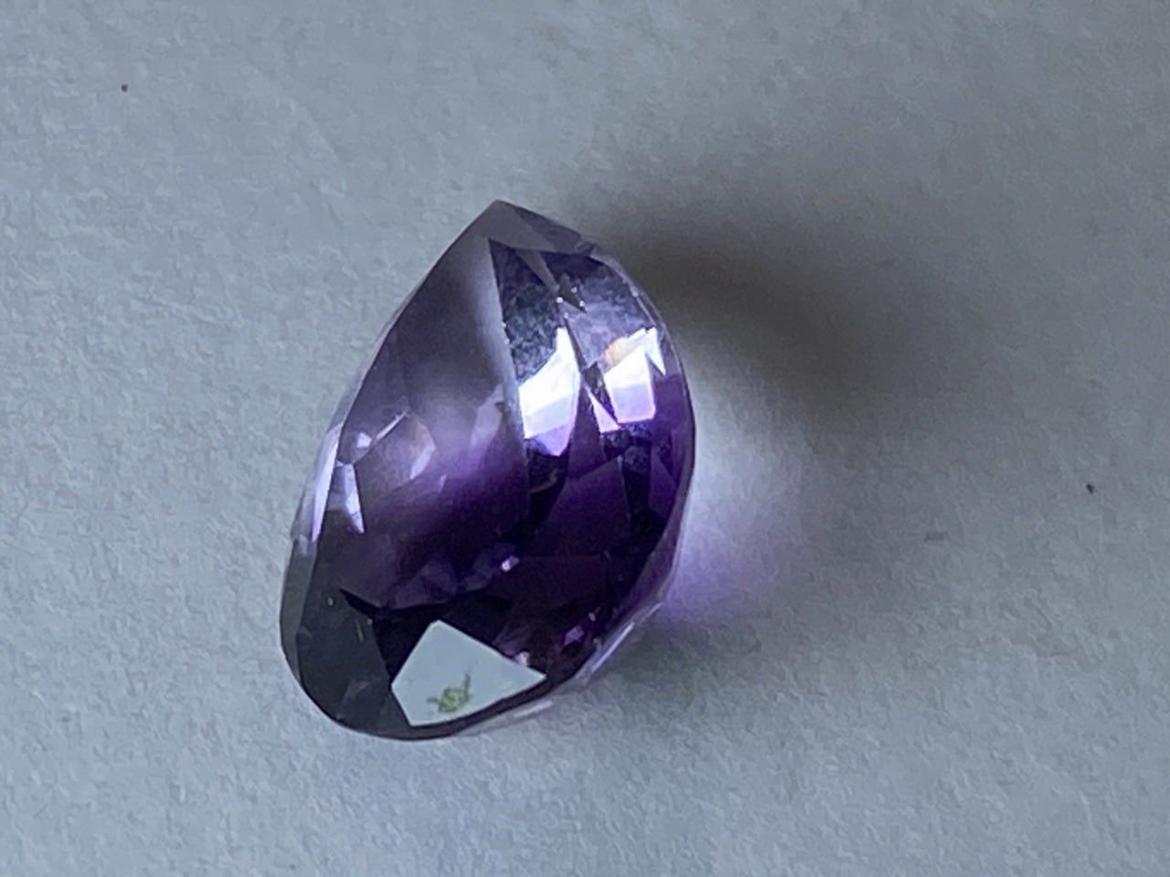 新入荷｜アメジスト｜バイカラーアメジスト　透明＆紫のコンビネーション　5.28ct　サイズ：15×10ｍｍ　【限定1個】　＜M-C-72＞