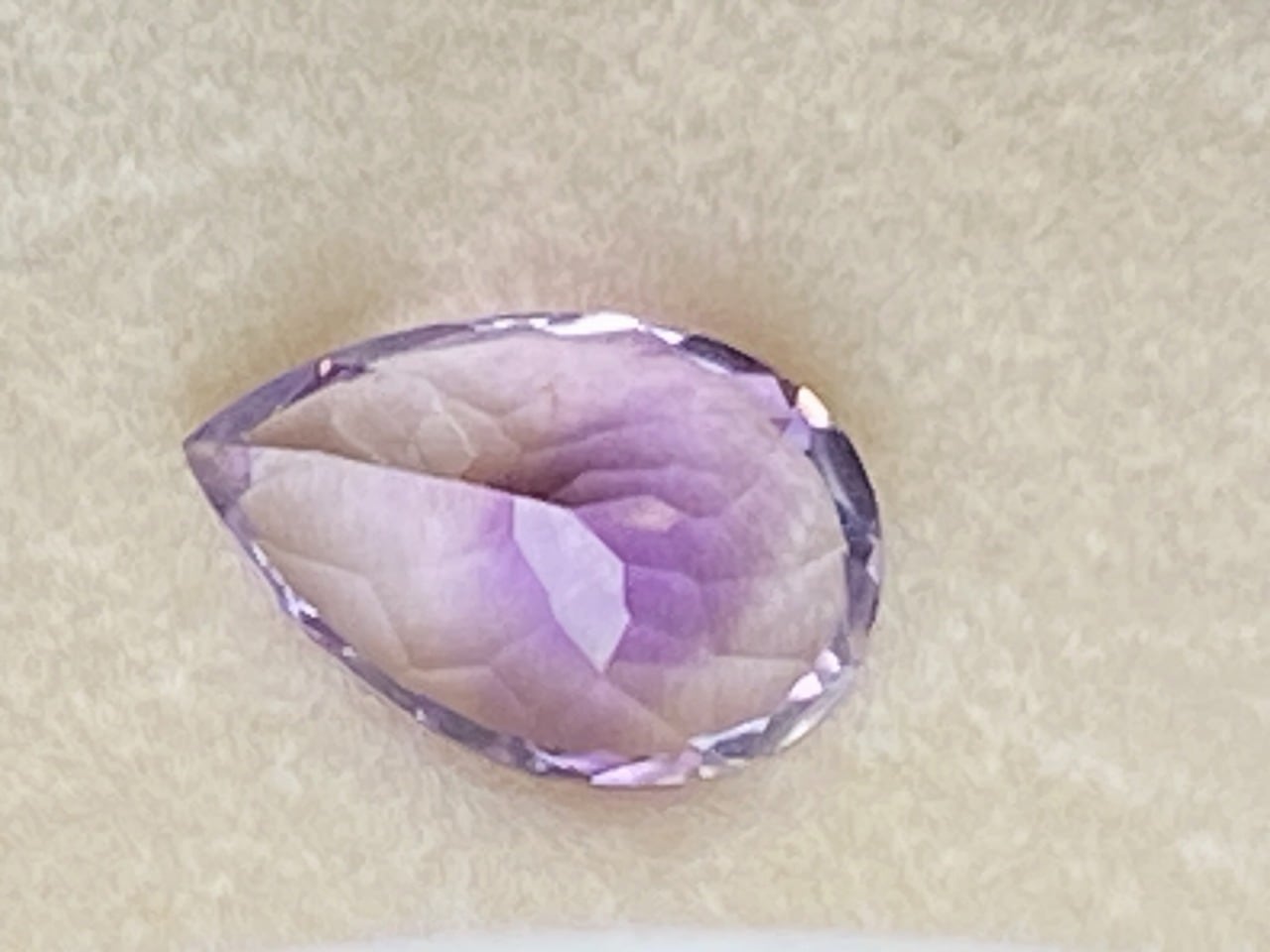 新入荷｜アメジスト｜バイカラーアメジスト　透明＆紫のコンビネーション　5.28ct　サイズ：15×10ｍｍ　【限定1個】　＜M-C-72＞