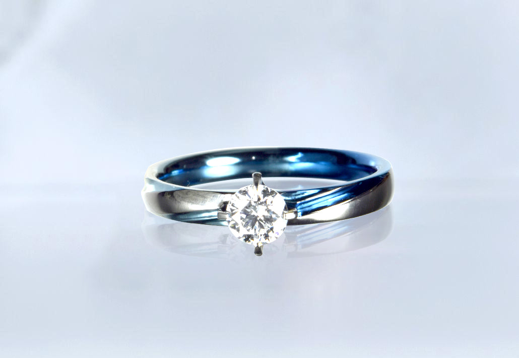 婚約指輪｜青いさざなみ＜Sazanami＞　Aプラン - 0.2ct