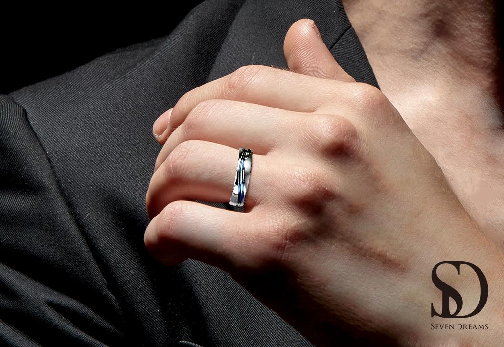 カラー結婚指輪｜オン・ザ・ウェーブ｜幸せの波