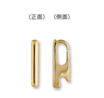 K18製　リングクリップ（M）リング幅3.5ｍｍ迄　厚み2.3mm　＜商品番号　P-035＞　（チェーンは付いていません）