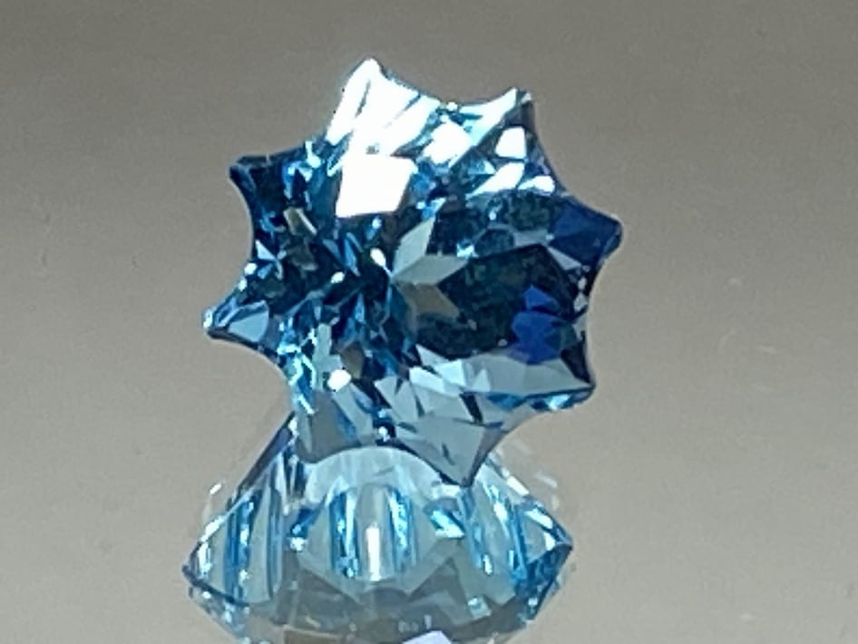 ブルートパーズ10.37ct　八角形　水色　CA-018