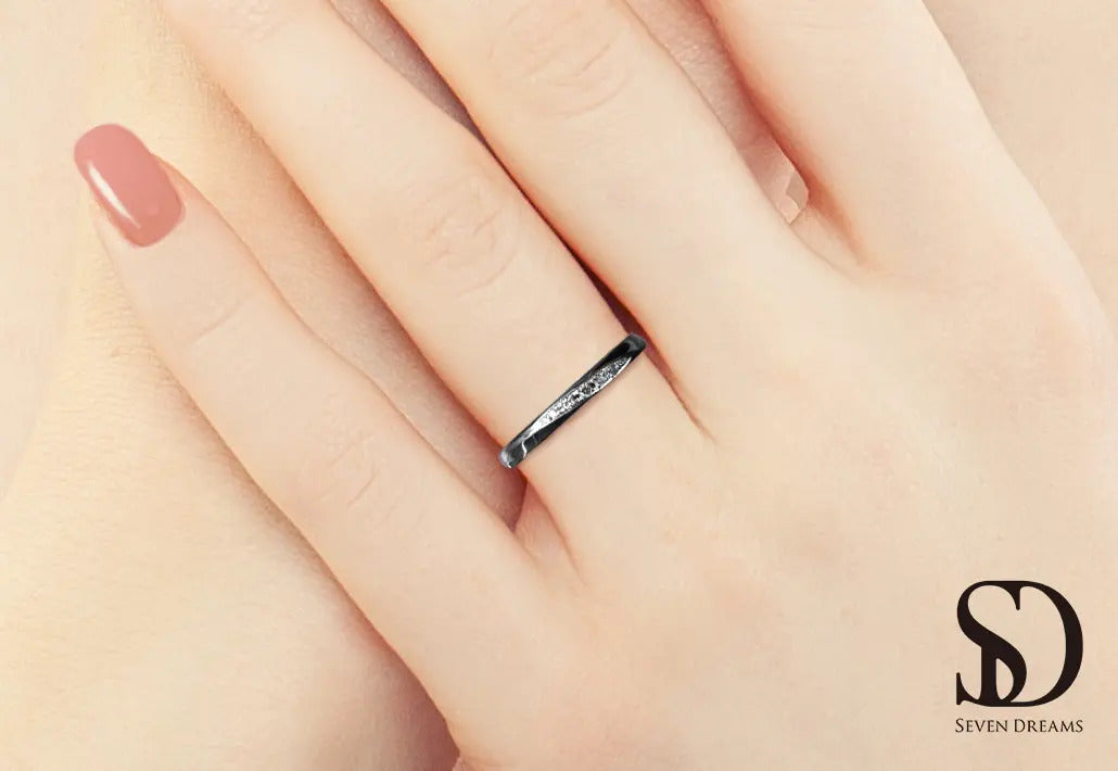 黒い結婚指輪 | 指長リング　ウエル＜金属アレルギー対応＞