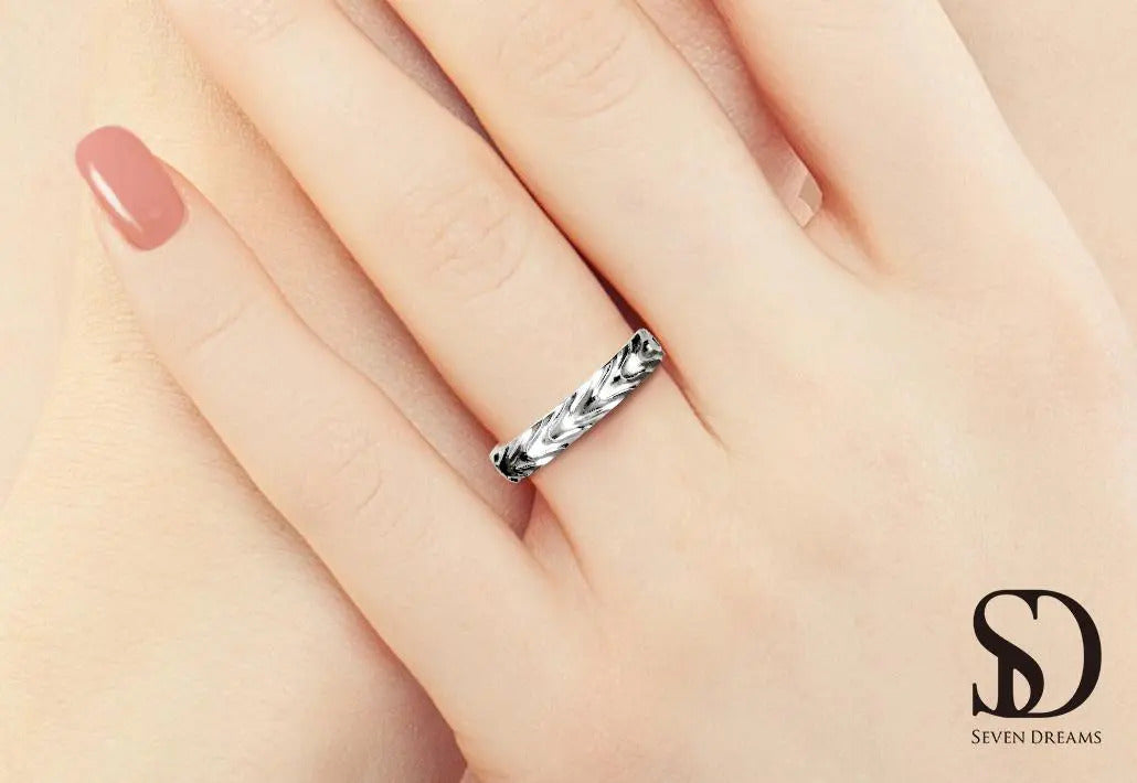 黒い結婚指輪｜＜古代から続く縁起柄＞アーガイル